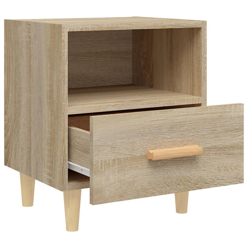 vidaXL Nachttische 2 Stk. Sonoma-Eiche 40x35x47 cm