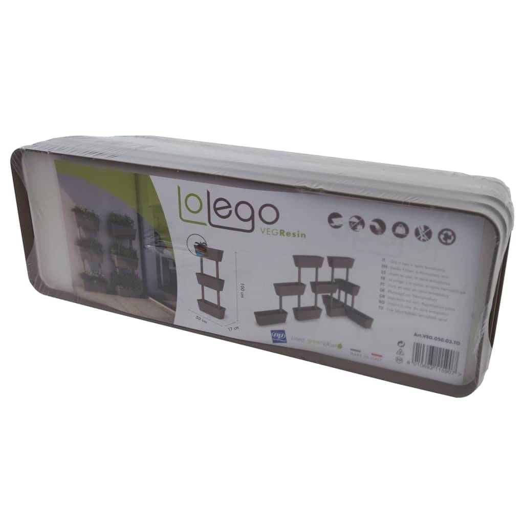 vidaXL Pflanzkübel 6-tlg. 100 cm Taupe