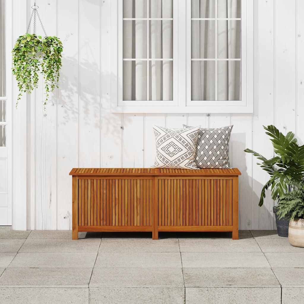 vidaXL Garten-Aufbewahrungsbox 150x50x58 cm Massivholz Akazie