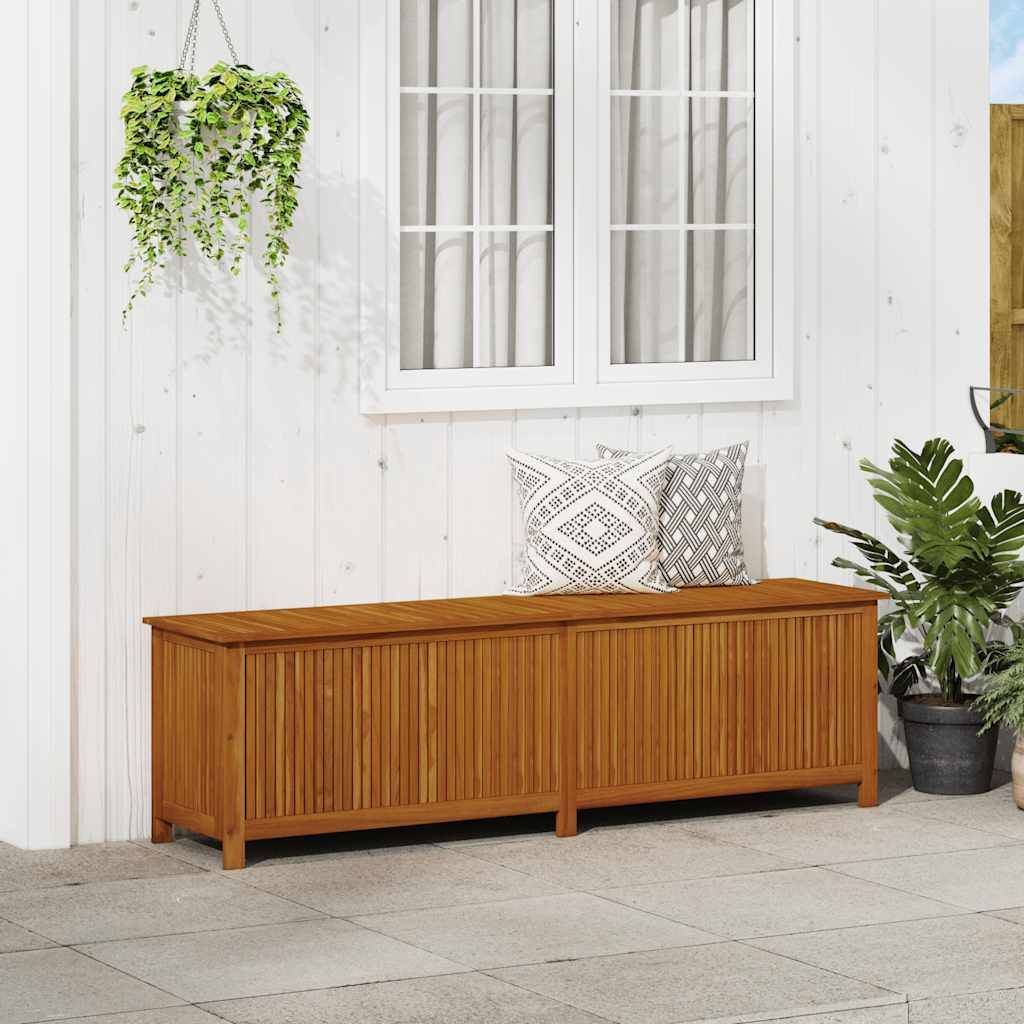 vidaXL Garten-Aufbewahrungsbox 200x50x58 cm Massivholz Akazie