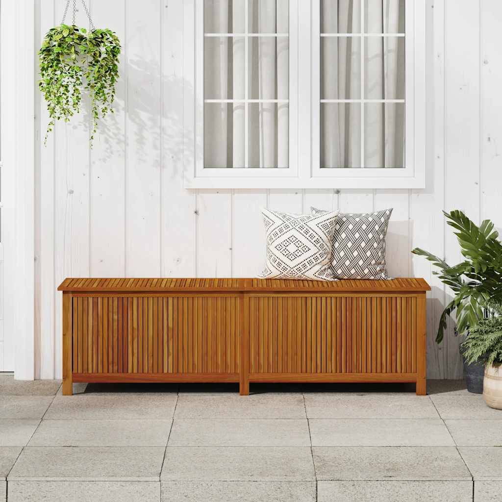 vidaXL Garten-Aufbewahrungsbox 200x50x58 cm Massivholz Akazie