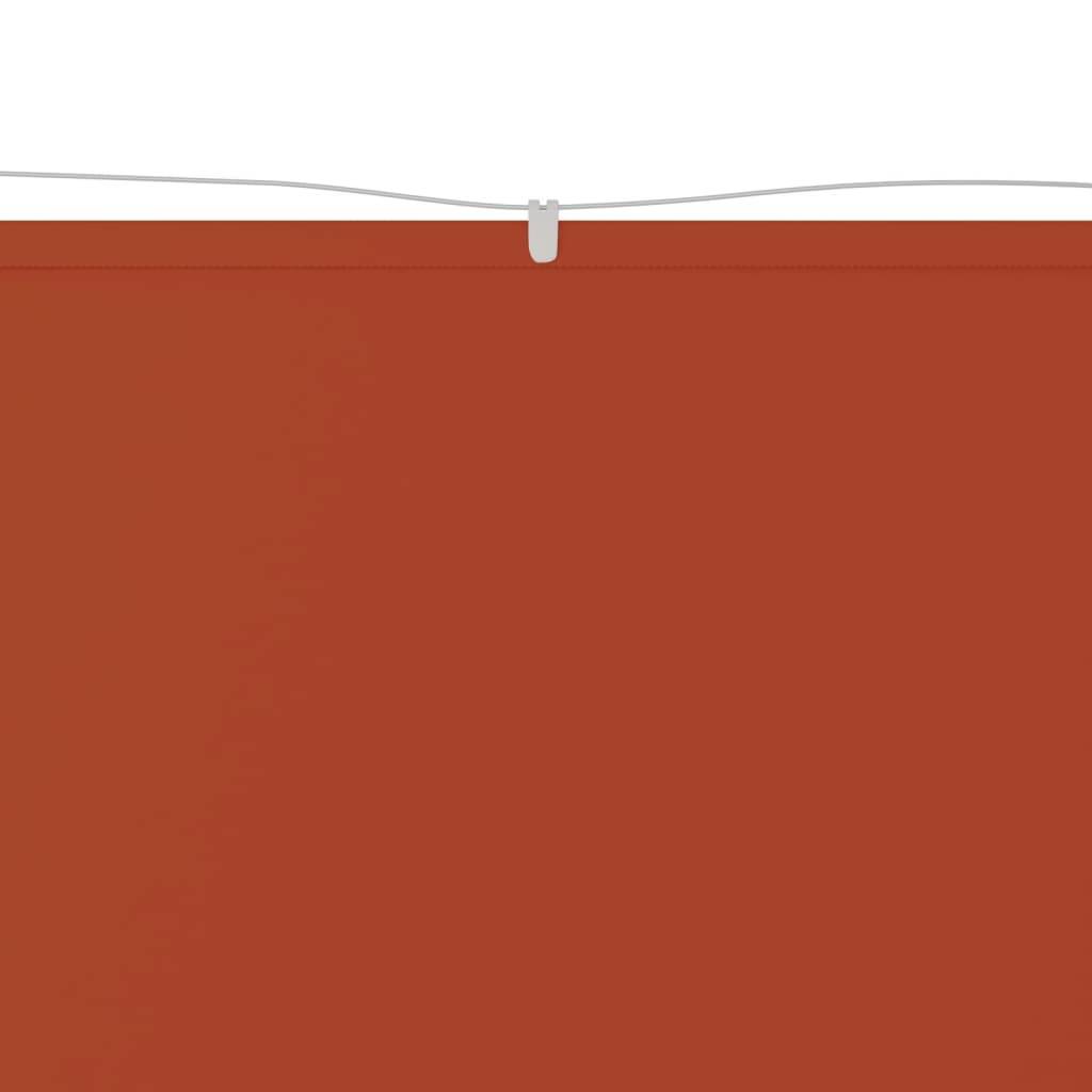 vidaXL Senkrechtmarkise Terrakotta 100x1000 cm Oxford-Gewebe
