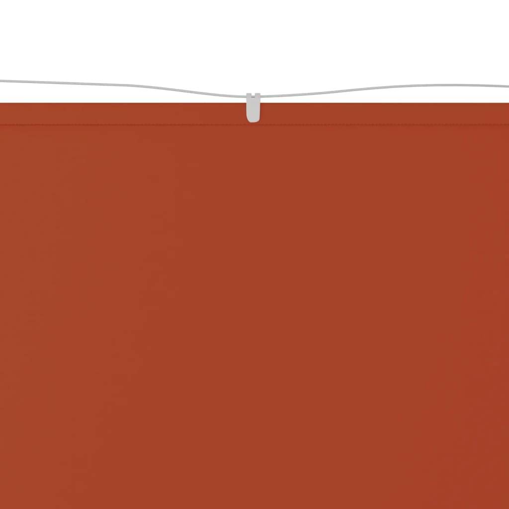 vidaXL Senkrechtmarkise Terrakotta 180x600 cm Oxford-Gewebe