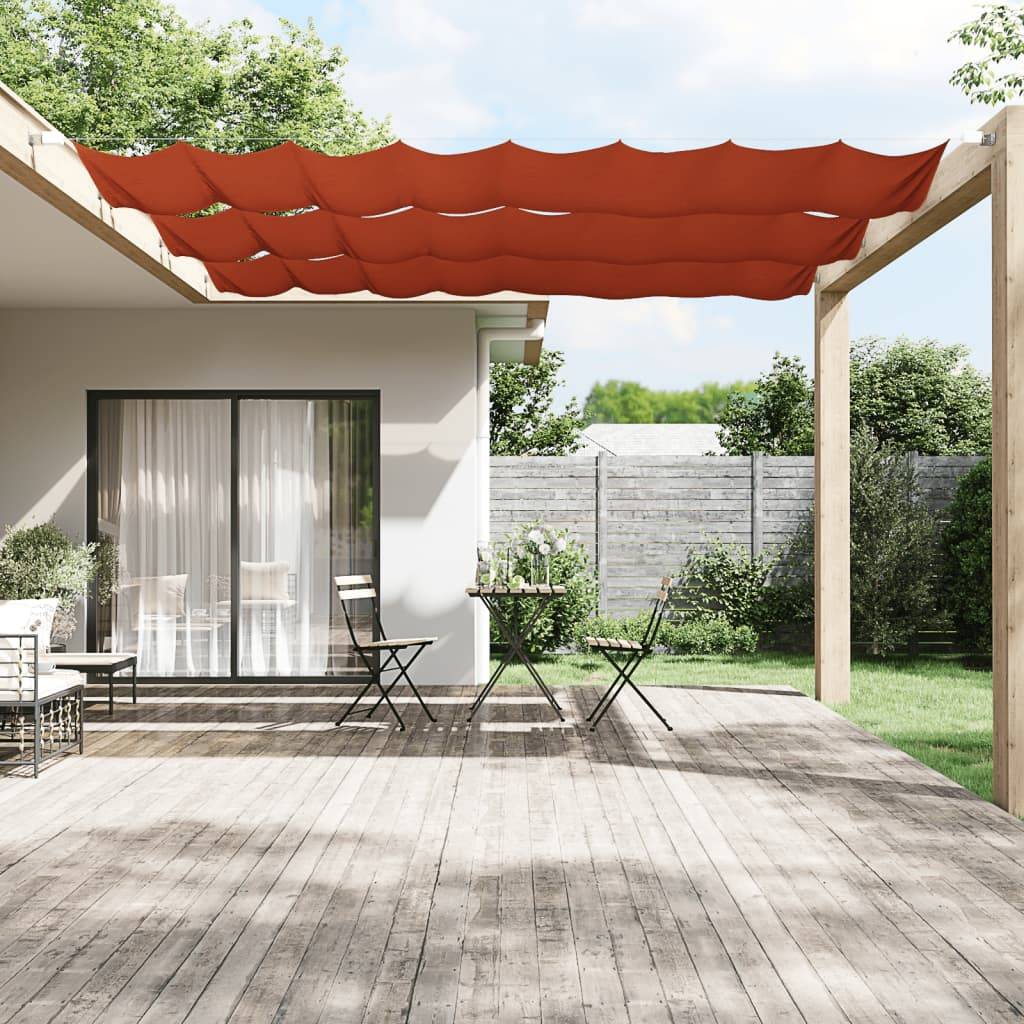 vidaXL Senkrechtmarkise Terrakotta 100x1000 cm Oxford-Gewebe