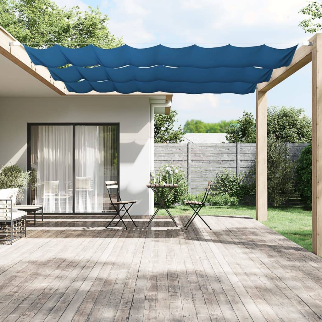 vidaXL Senkrechtmarkise Blau 100x1200 cm Oxford-Gewebe