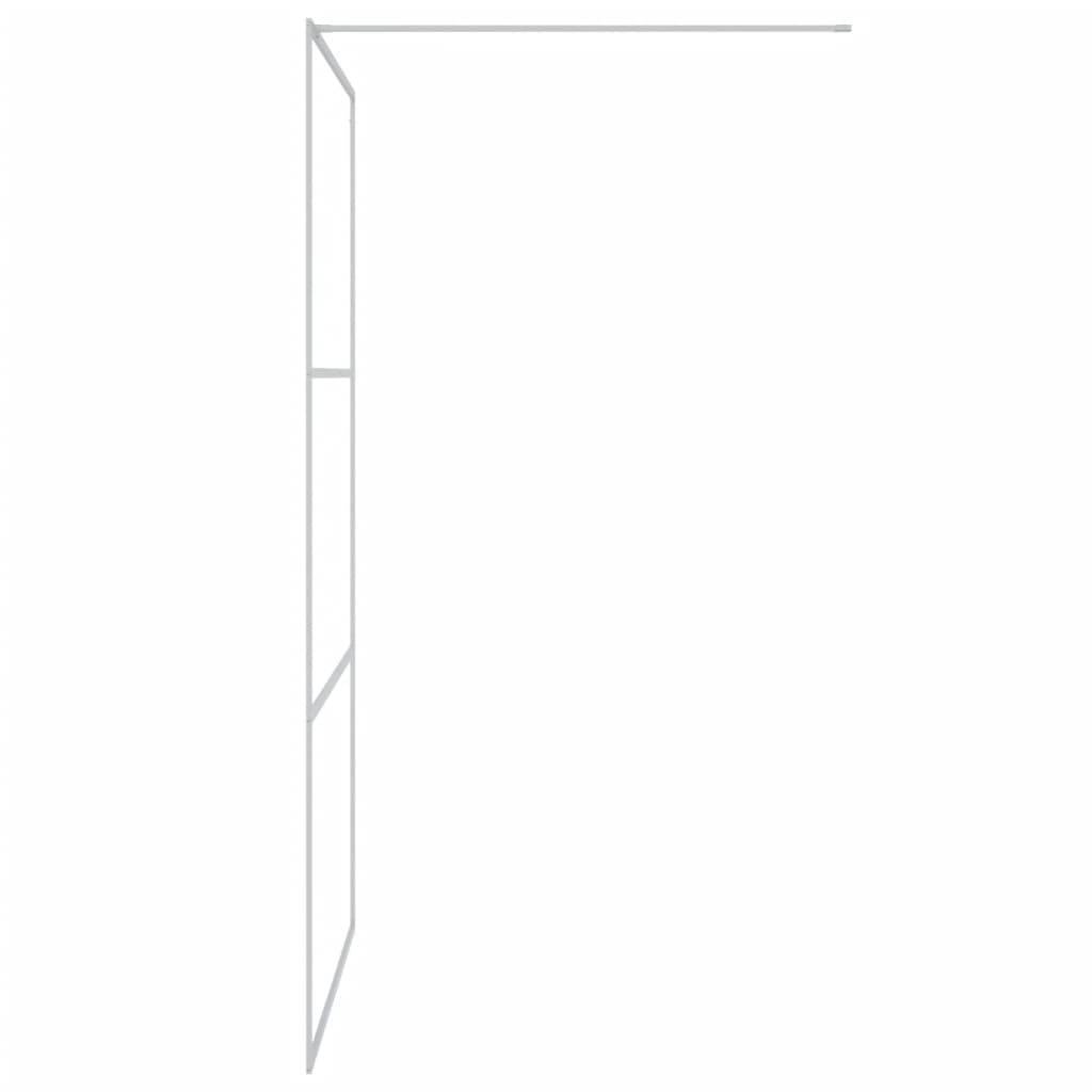 vidaXL Duschwand für Begehbare Dusche Silbern 115x195 cm ESG-Klarglas