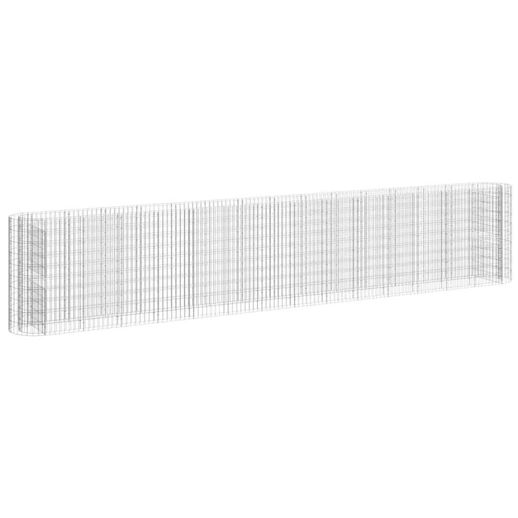 vidaXL Gabionen-Hochbeet Verzinktes Eisen 540x50x100 cm