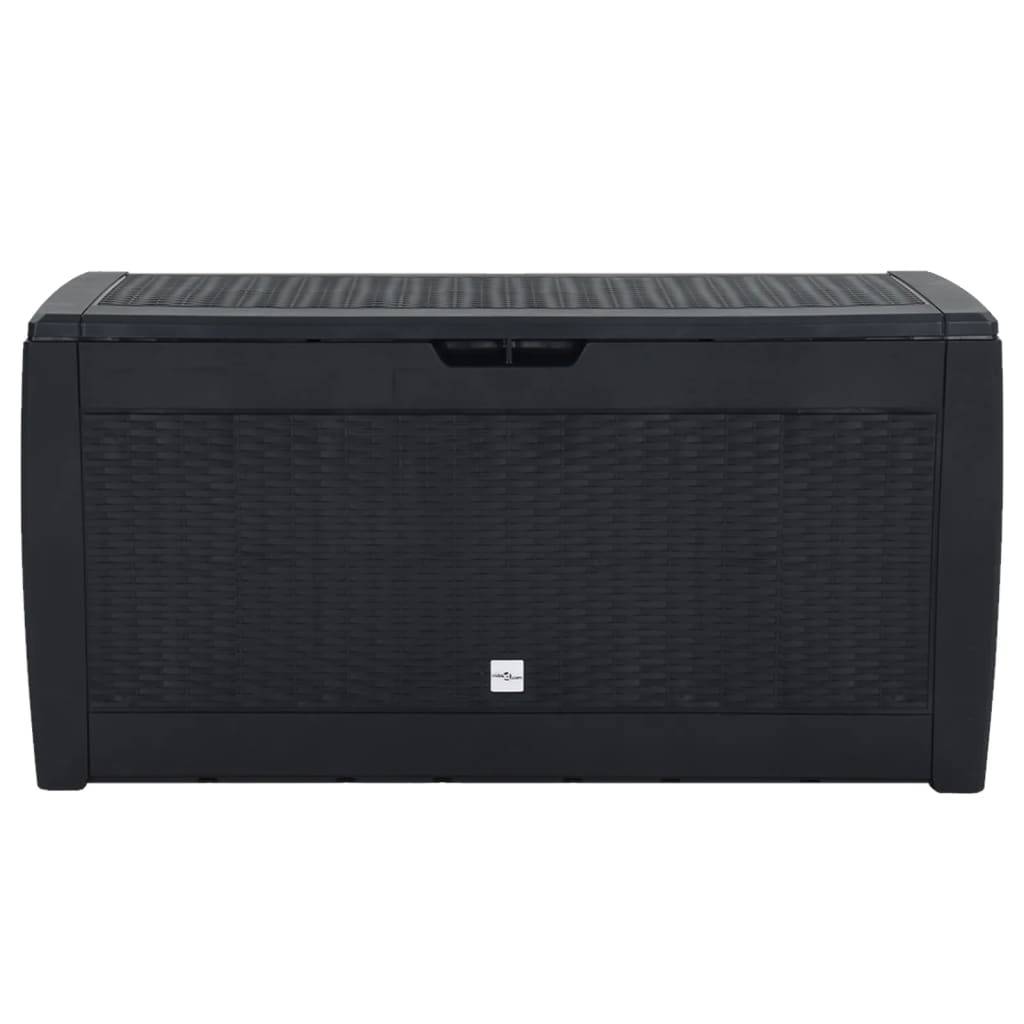 vidaXL Gartentruhe Anthrazit 119x48x60 cm Polypropylen