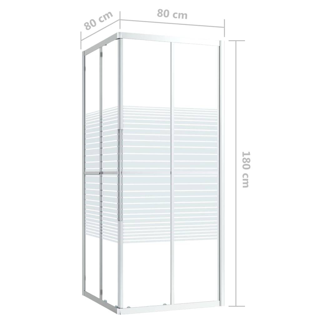 vidaXL Duschkabine ESG 80x80x180 cm