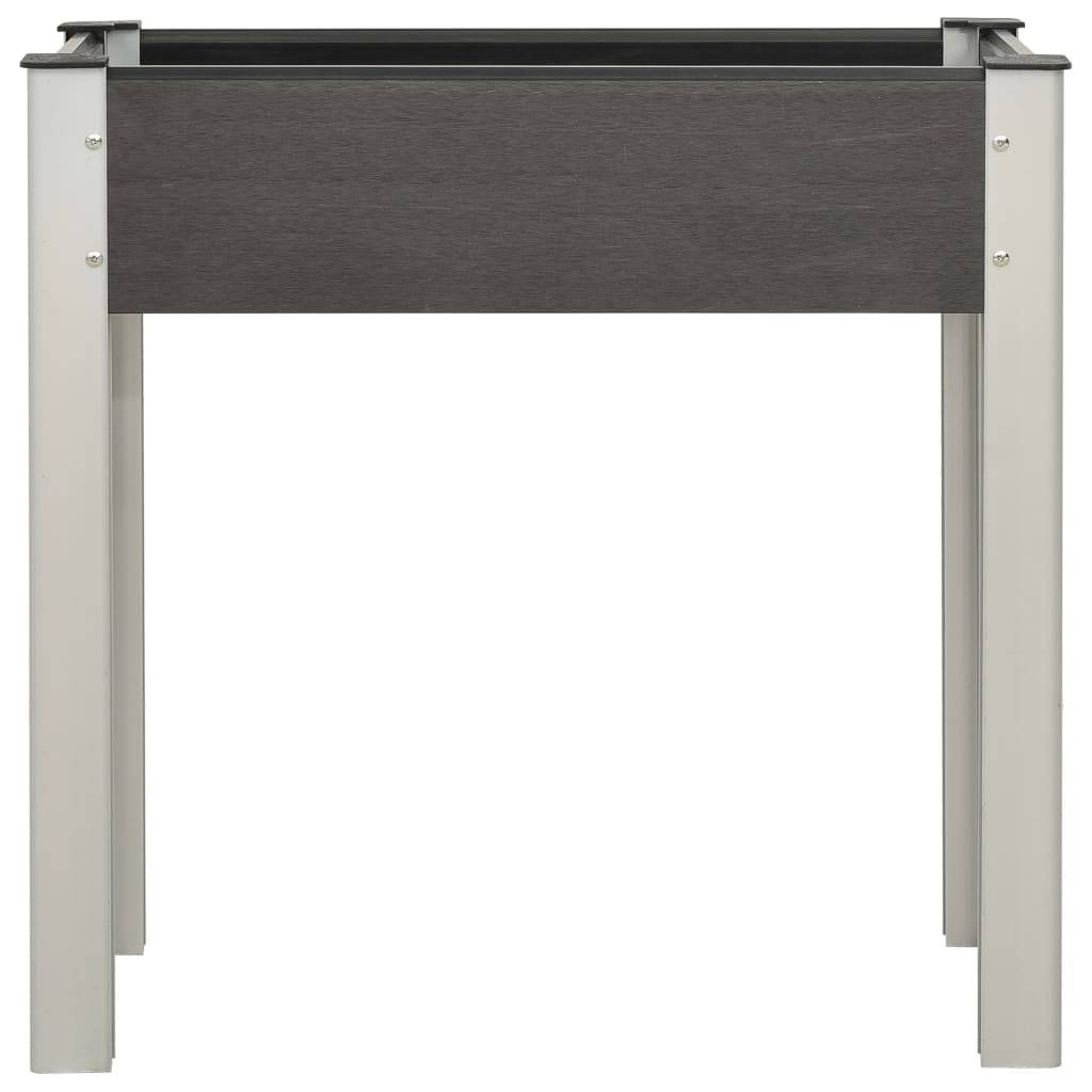 vidaXL Garten-Hochbeet 75x40x75 cm WPC Grau