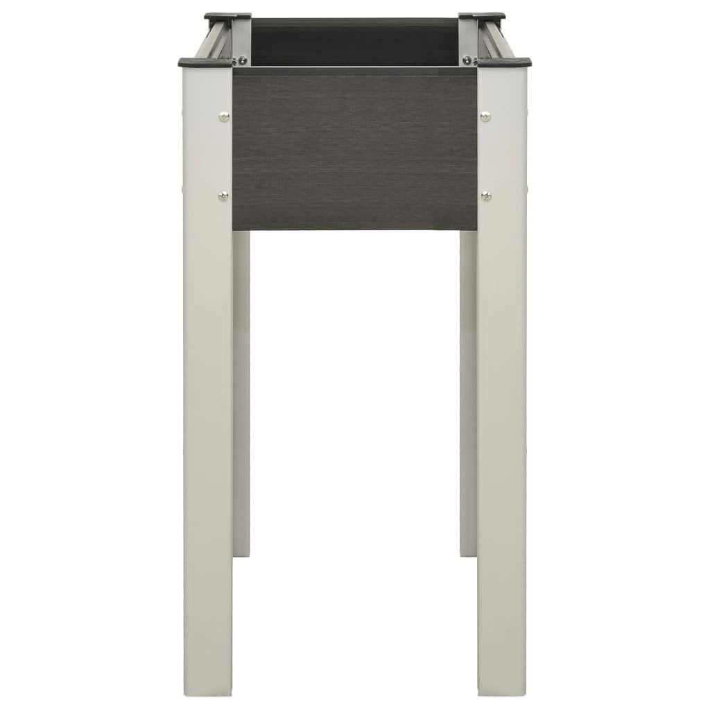 vidaXL Garten-Hochbeet 75x40x75 cm WPC Grau
