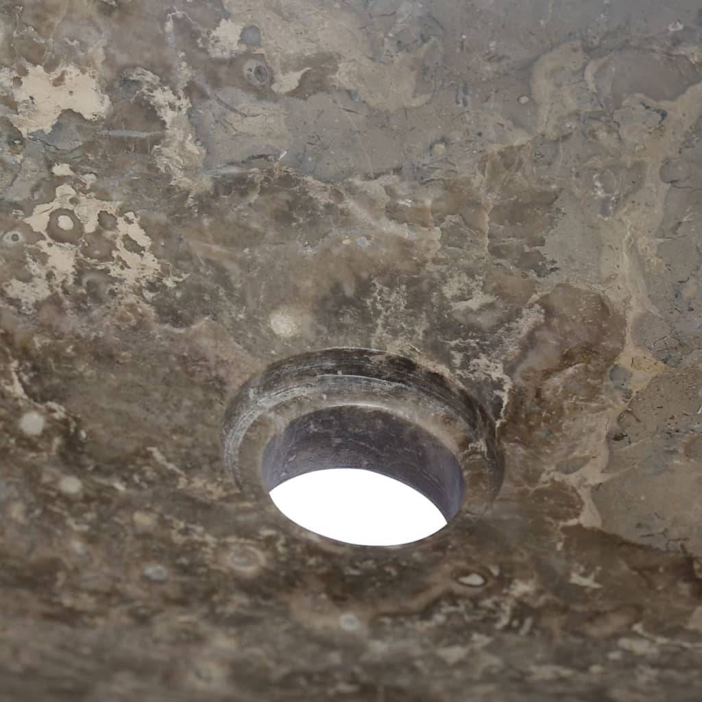vidaXL Waschbecken Grau 50x35x10 cm Marmor