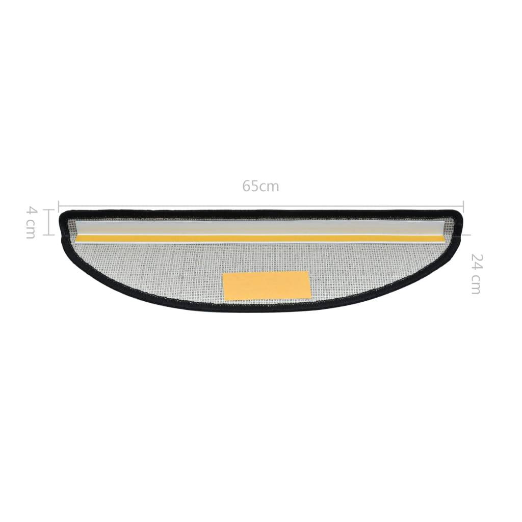 vidaXL Stufenmatten 10 Stk. 65x24x4 cm Dunkelgrau