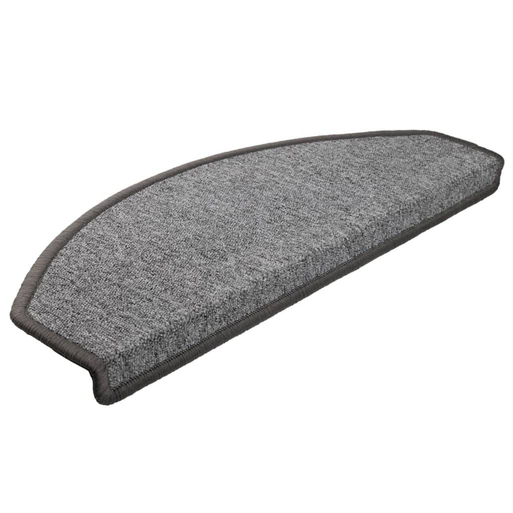 vidaXL Stufenmatten 10 Stk. 65x24x4 cm Dunkelgrau