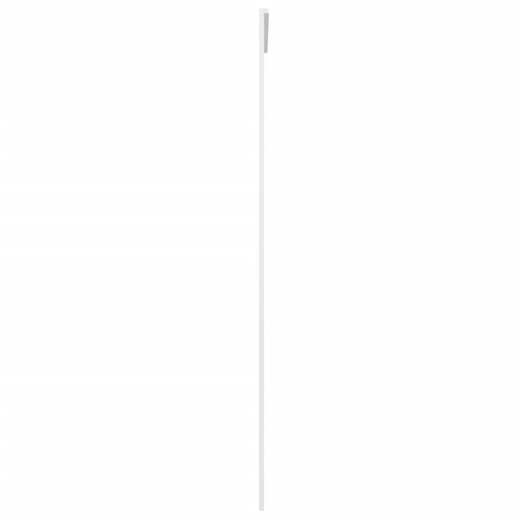 vidaXL Schiebetür ESG-Glas und Aluminium 90x205 cm Weiß