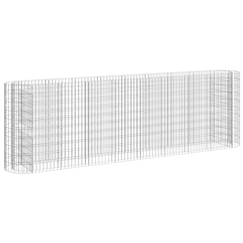 vidaXL Gabionen-Hochbeet Verzinktes Eisen 330x50x100 cm