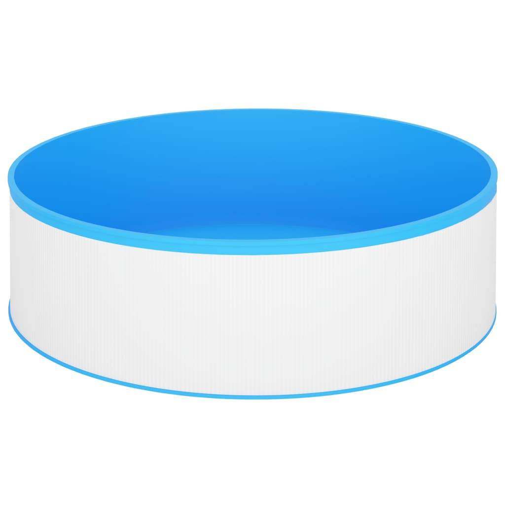 vidaXL Planschbecken mit Einhängeskimmer und Pumpe 350x90 cm Weiß