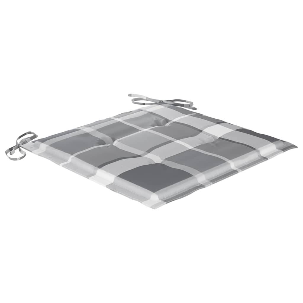 vidaXL Klappbare Gartenstühle mit Kissen 6 Stk. Massivholz Teak