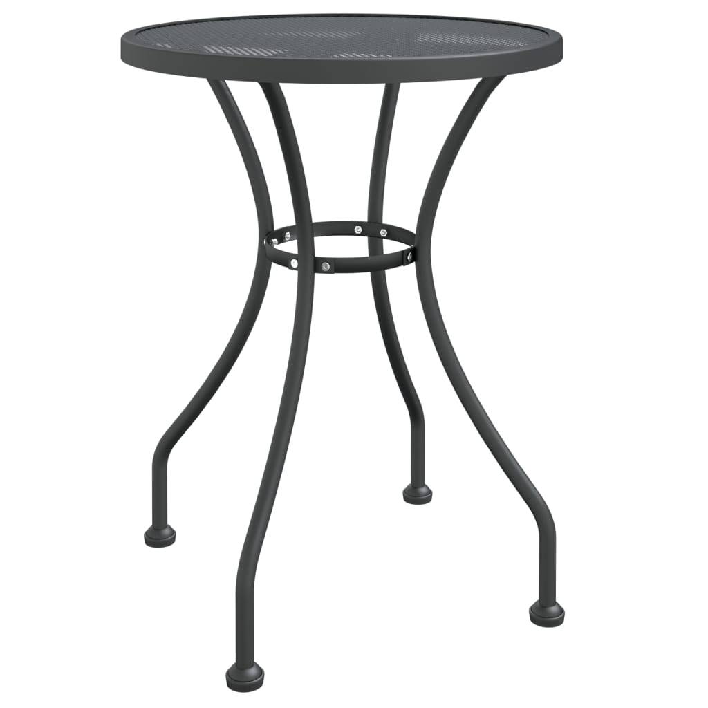 vidaXL 3-tlg. Garten-Essgruppe Streckgitter Anthrazit