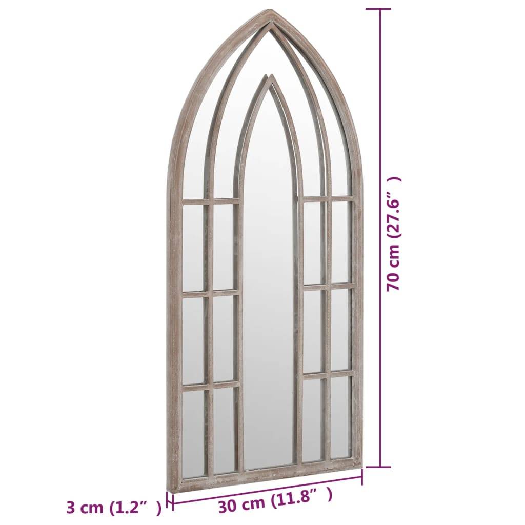 vidaXL Spiegel Sandfarben 70x30 cm Eisen für den Innenbereich