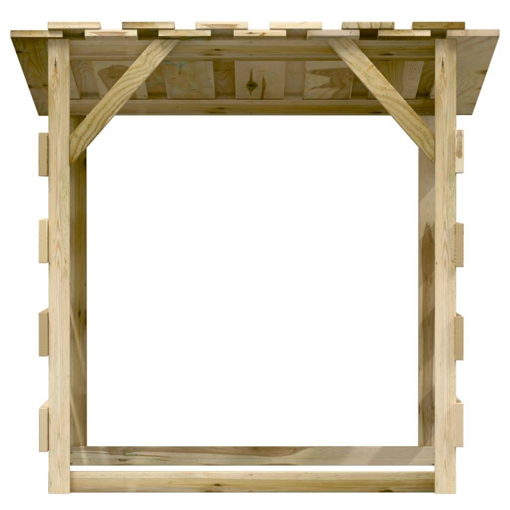 vidaXL Pergola mit Dach 100x90x100 cm Imprägniertes Kiefernholz