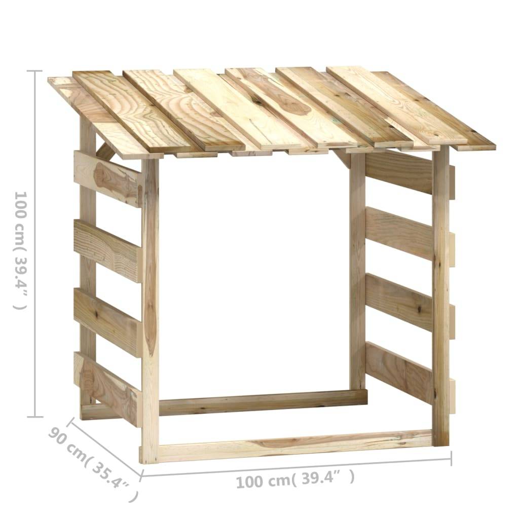 vidaXL Pergolen mit Dach 6 Stk. 100x90x100 cm Kiefernholz Imprägniert