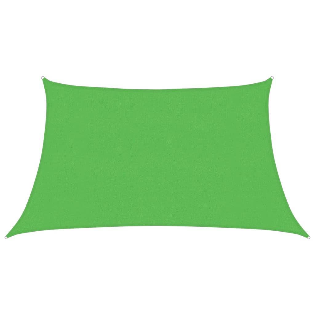 vidaXL Sonnensegel 160 g/m² Hellgrün 3/4x2 m HDPE