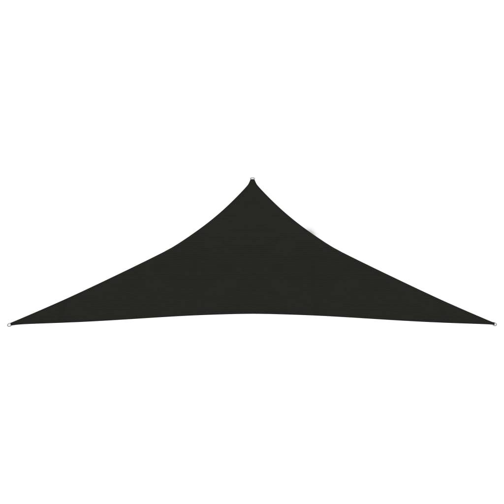 vidaXL Sonnensegel 160 g/m² Schwarz 2,5x2,5x3,5 m HDPE