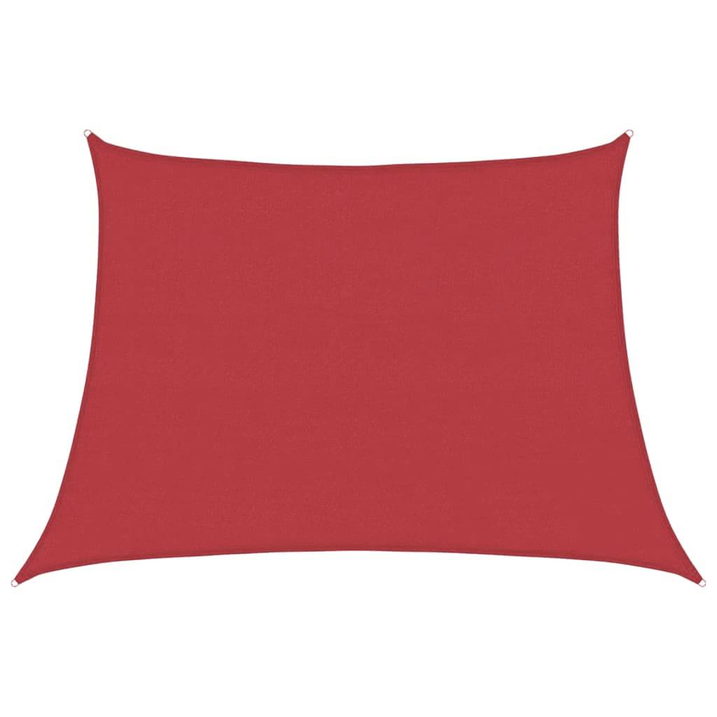 vidaXL Sonnensegel 160 g/m² Rot 4/5x3 m HDPE