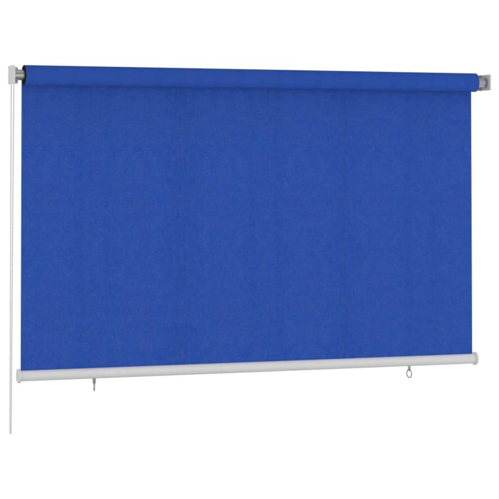 vidaXL Außenrollo 240x140 cm Blau HDPE