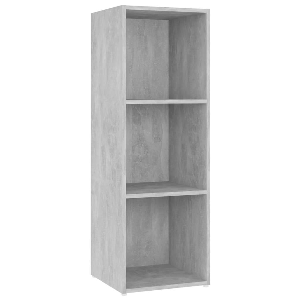 vidaXL TV-Schränke 2 Stk. Betongrau 107x35x37 cm Holzwerkstoff