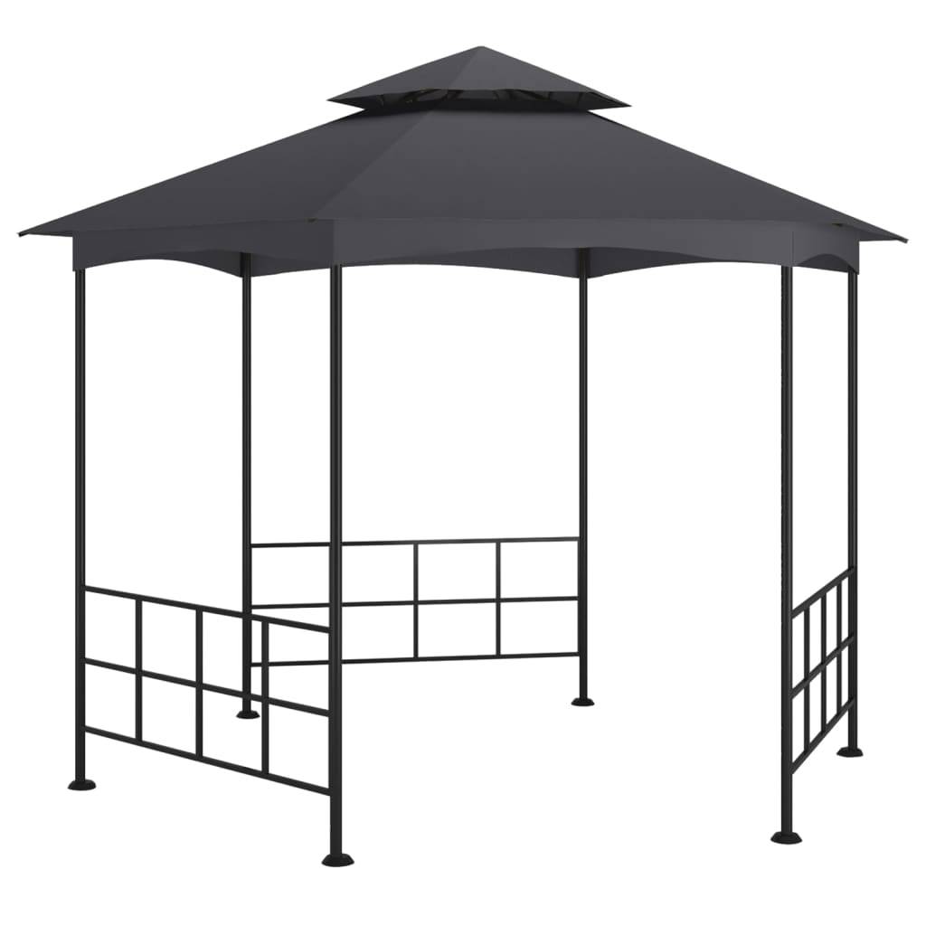 vidaXL Pavillon mit Seitenwänden 3,1x2,7 m Anthrazit