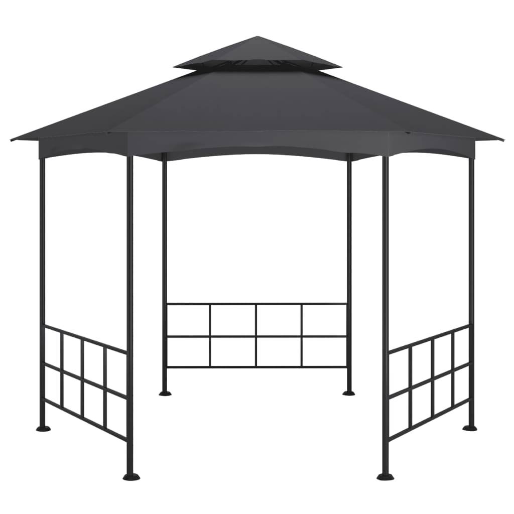 vidaXL Pavillon mit Seitenwänden 3,1x2,7 m Anthrazit