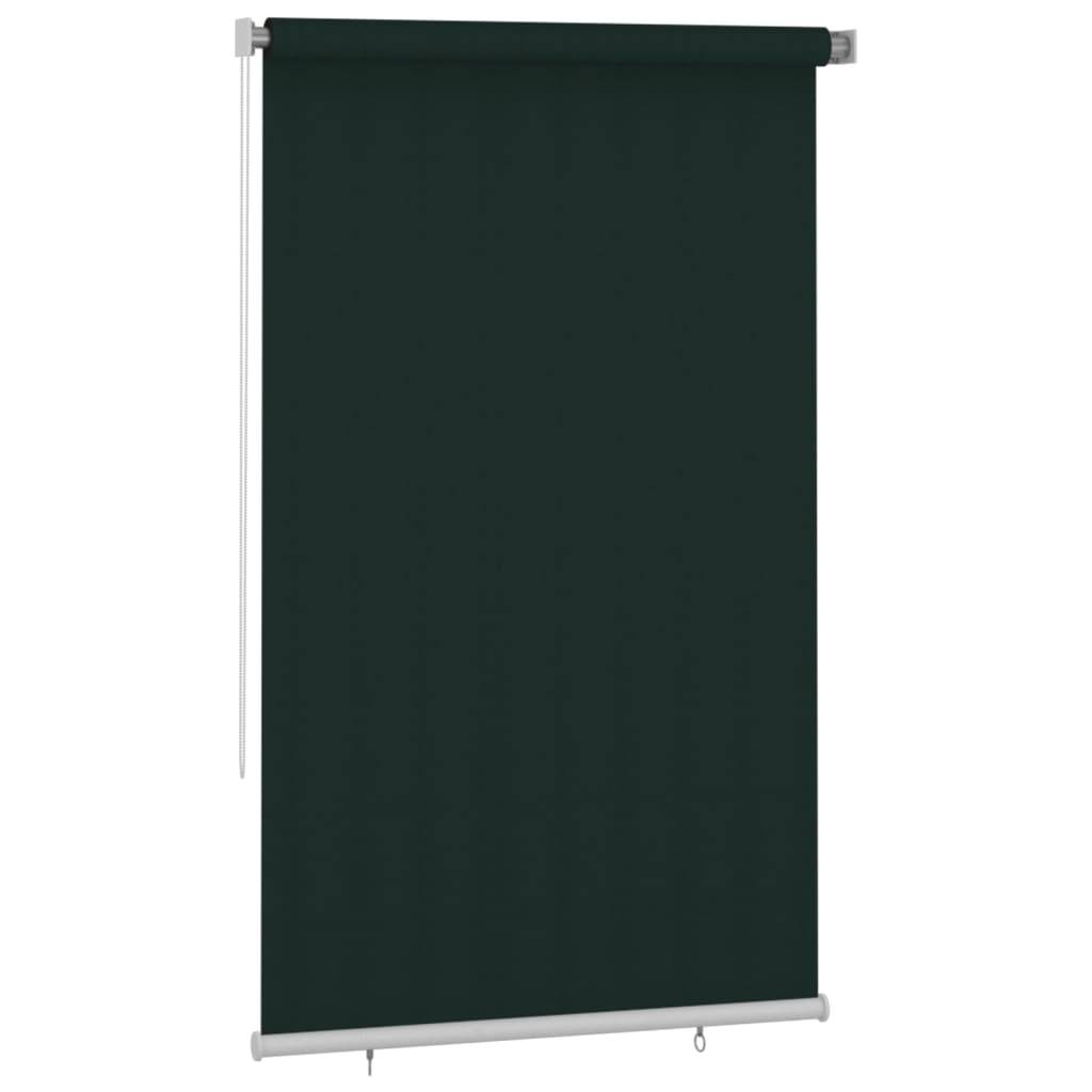 vidaXL Außenrollo 140x230 cm Dunkelgrün HDPE