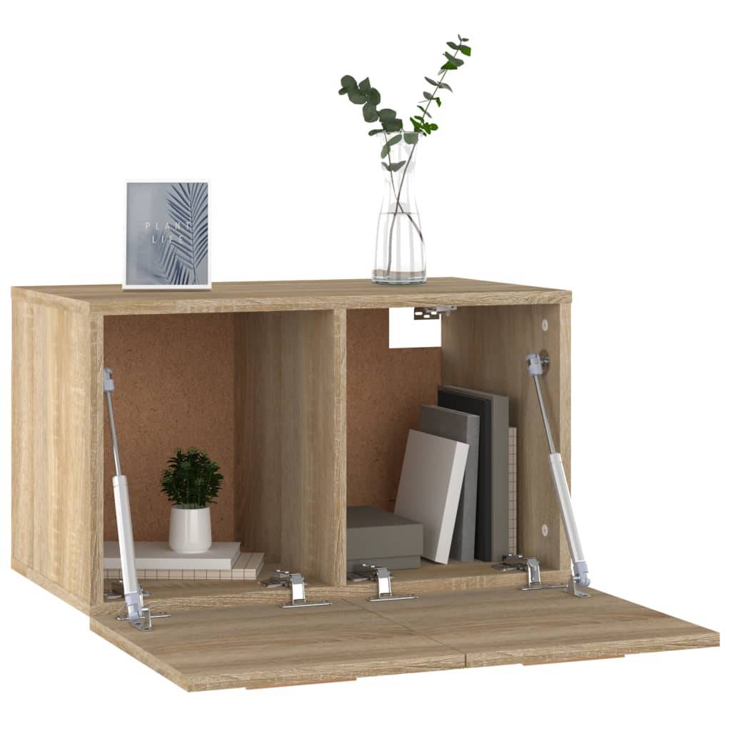 vidaXL Wandschrank Sonoma-Eiche 60x36,5x35 cm Holzwerkstoff