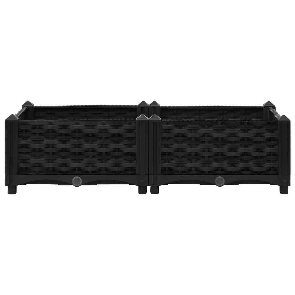 vidaXL Hochbeet 80x40x23 cm Polypropylen