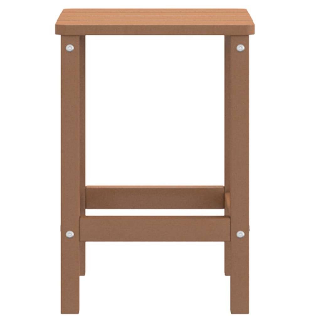 vidaXL Adirondack-Gartentisch Braun 38x38x46 cm HDPE