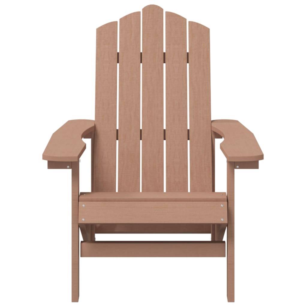 vidaXL Adirondack-Gartenstuhl HDPE Braun