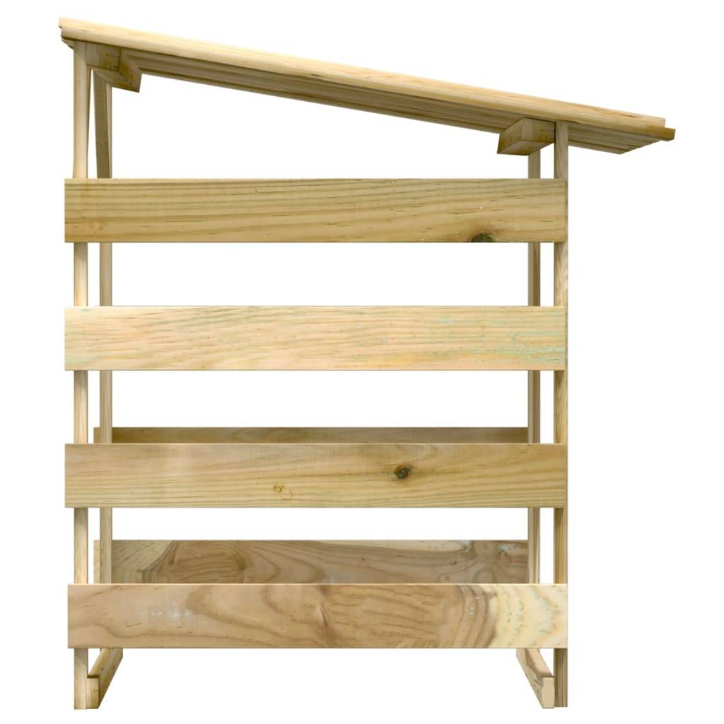 vidaXL Pergola mit Dach 100x90x100 cm Imprägniertes Kiefernholz