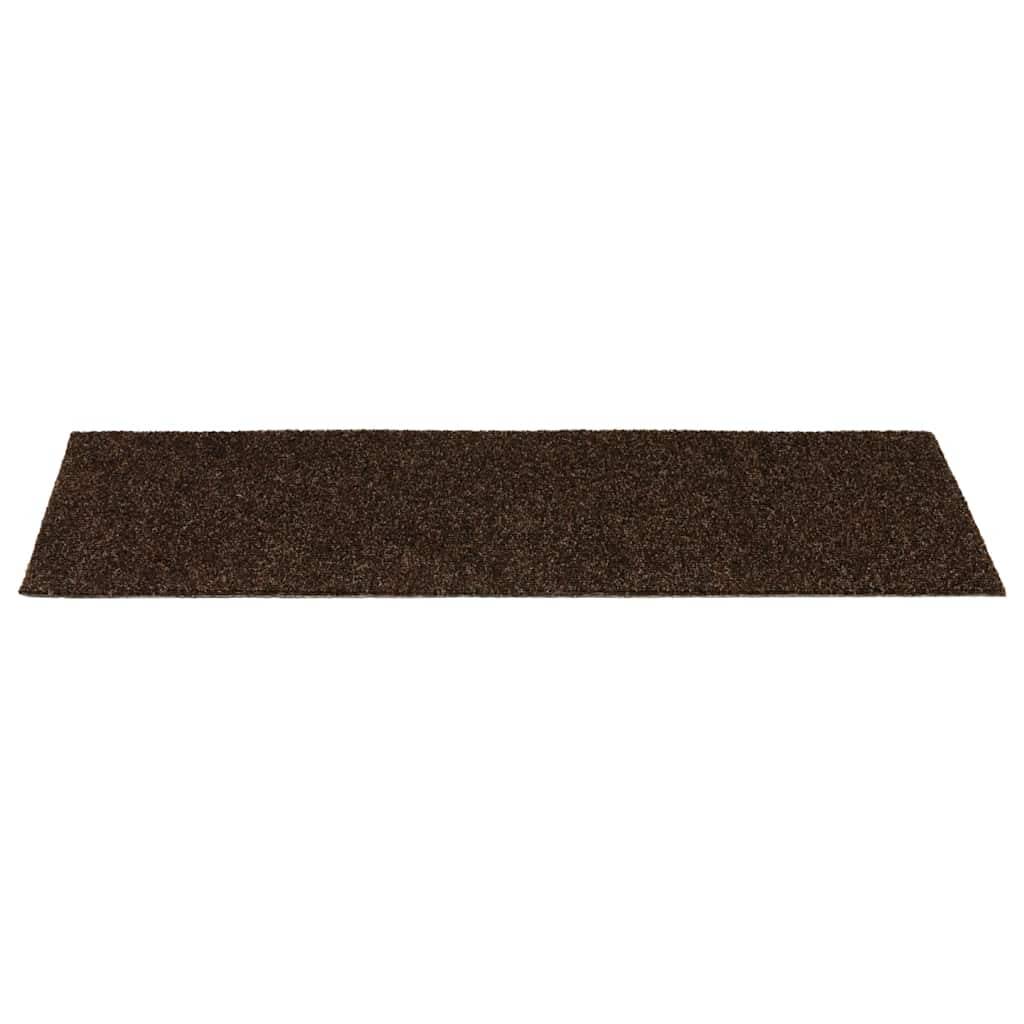 vidaXL Selbstklebende Treppenmatten 15 Stk. Rechteckig 60x25 cm Braun