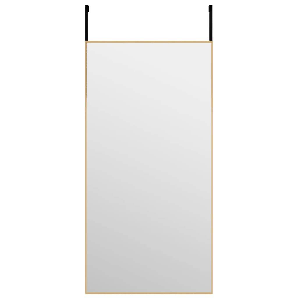 vidaXL Türspiegel Golden 40x80 cm Glas und Aluminium