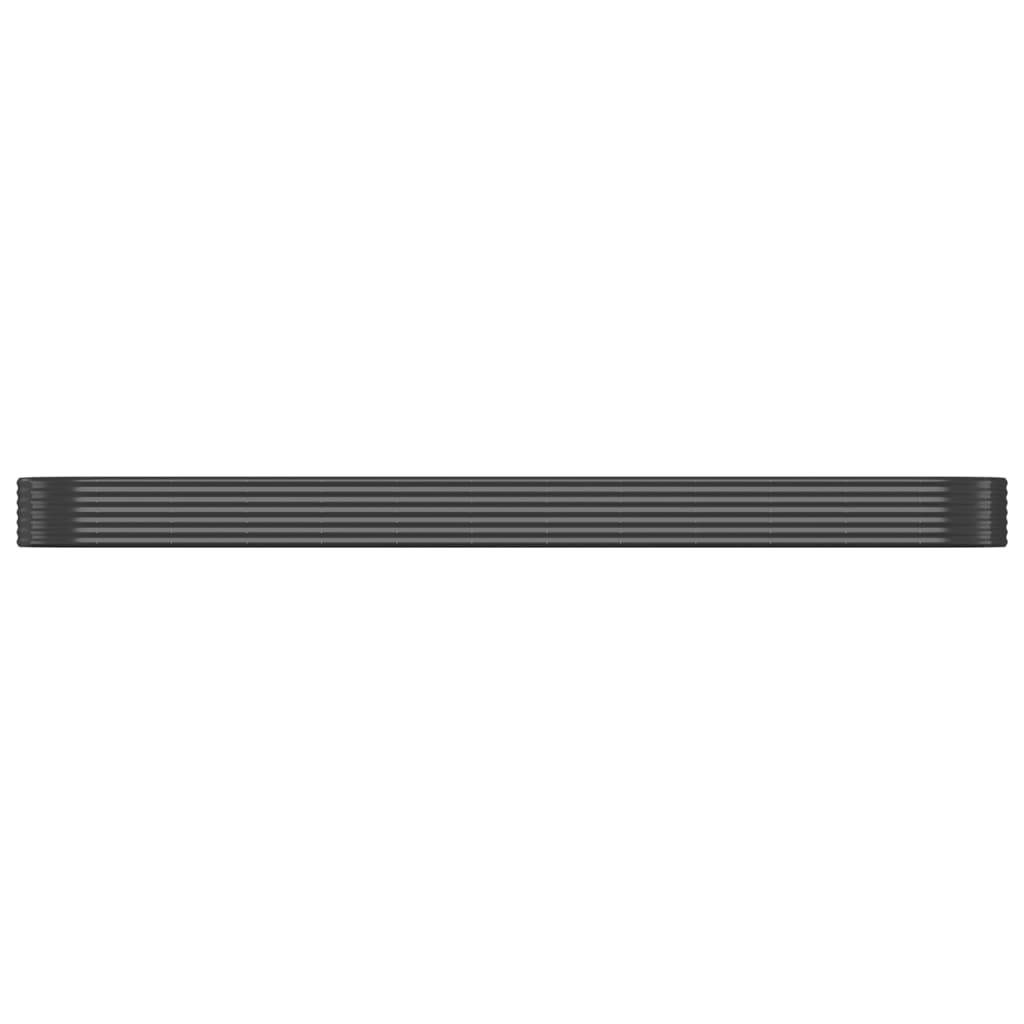 vidaXL Hochbeet Pulverbeschichteter Stahl 507x100x36 cm Anthrazit