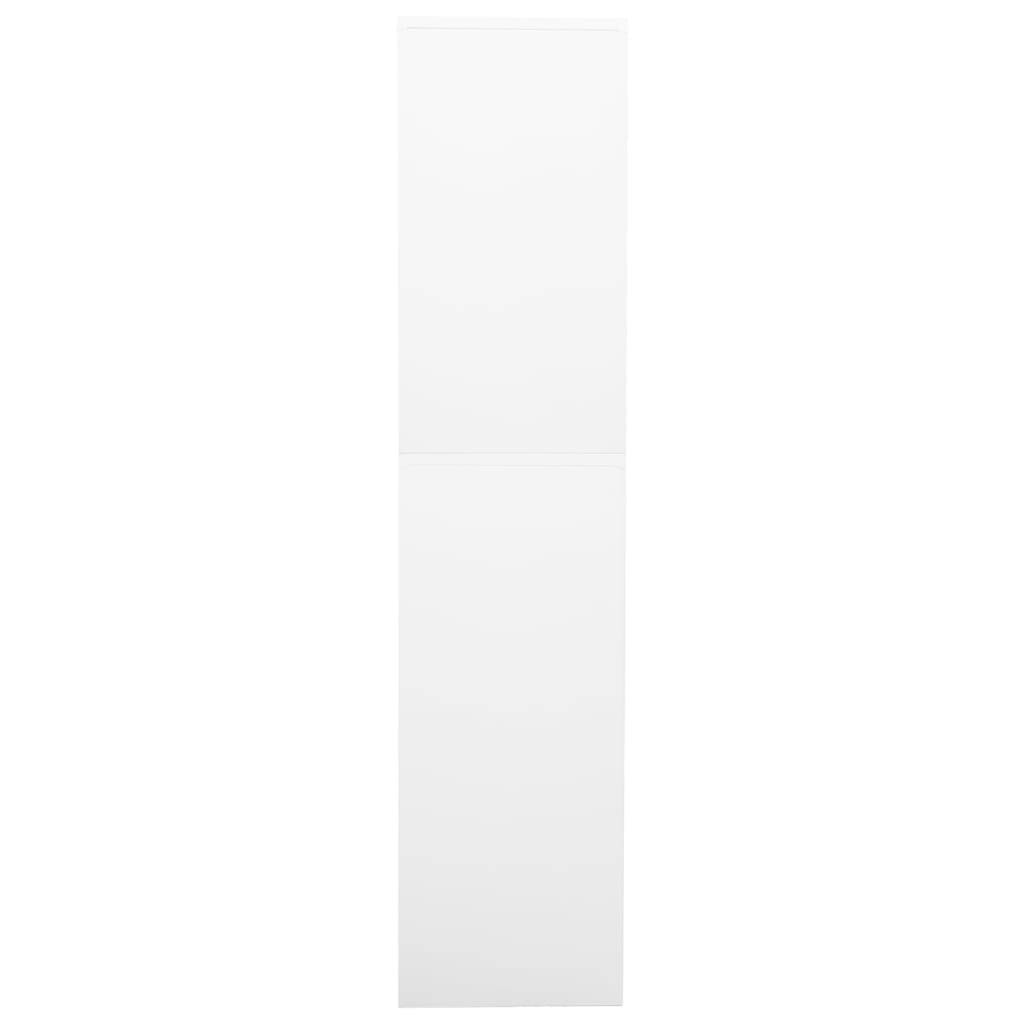 vidaXL Büroschrank Weiß 90x40x180 cm Stahl