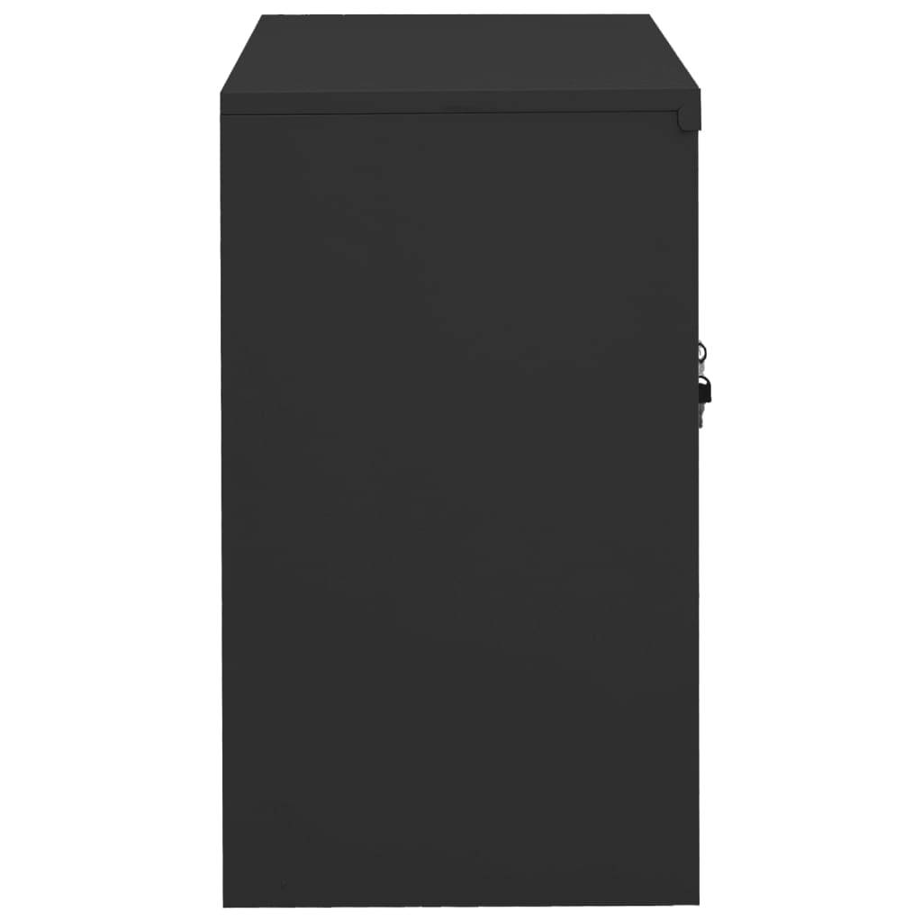 vidaXL Büroschrank Anthrazit 90x40x70 cm Stahl