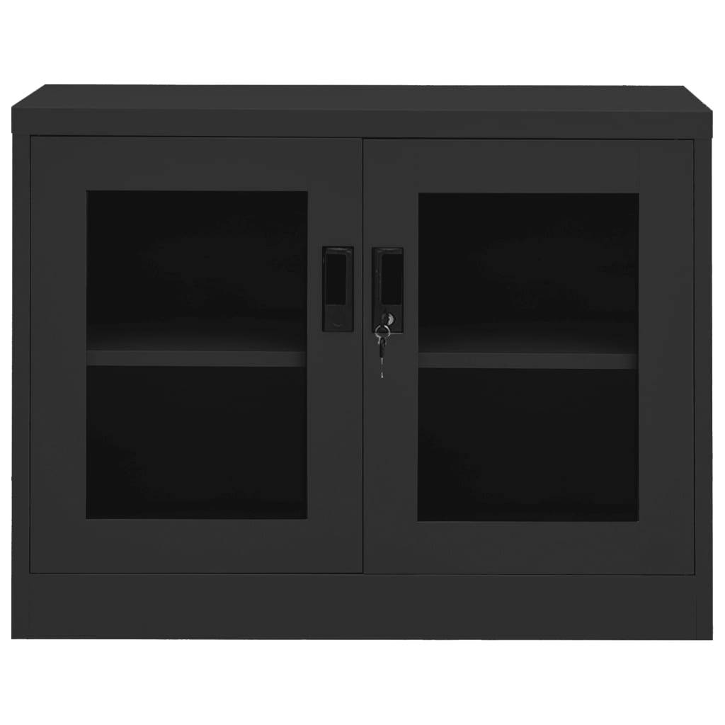vidaXL Büroschrank Anthrazit 90x40x70 cm Stahl