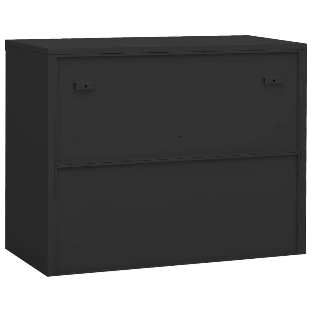 vidaXL Büroschrank Anthrazit 90x40x70 cm Stahl