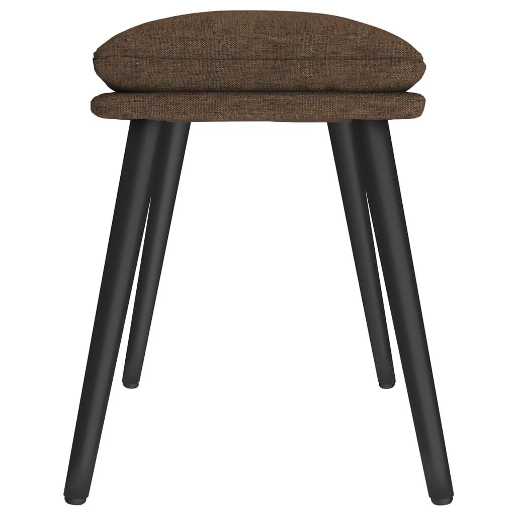vidaXL Fußhocker Braun 45x29,5x35 cm Stoff