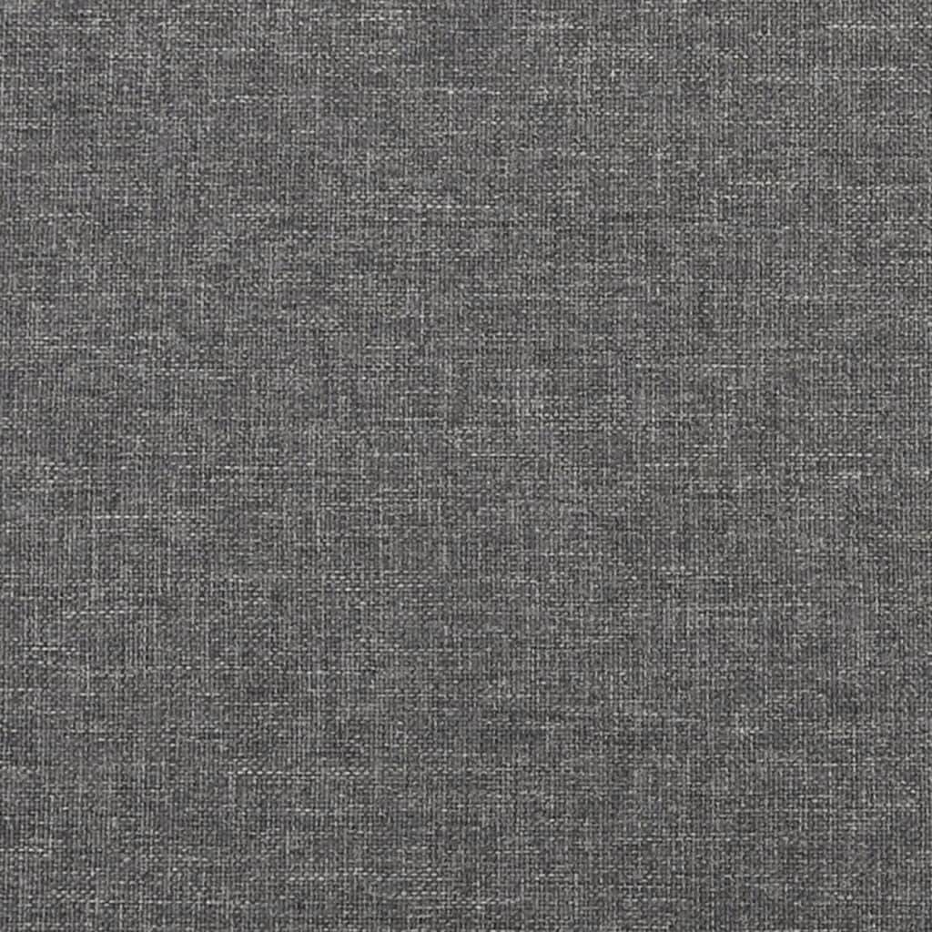 vidaXL Fußhocker Hellgrau 45x29,5x35 cm Stoff und Kunstleder