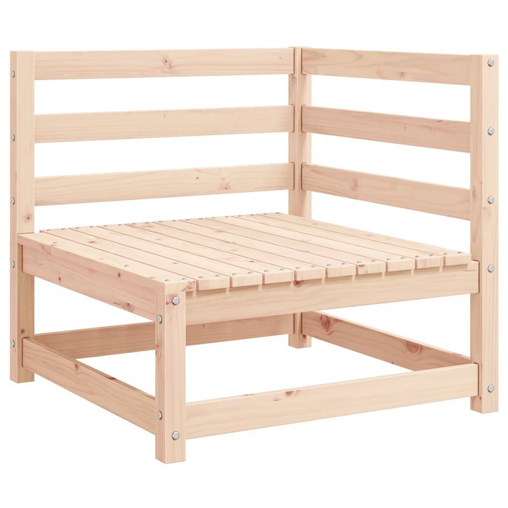 vidaXL Garten-Ecksofas 2 Stk. mit Kissen Massivholz Kiefer