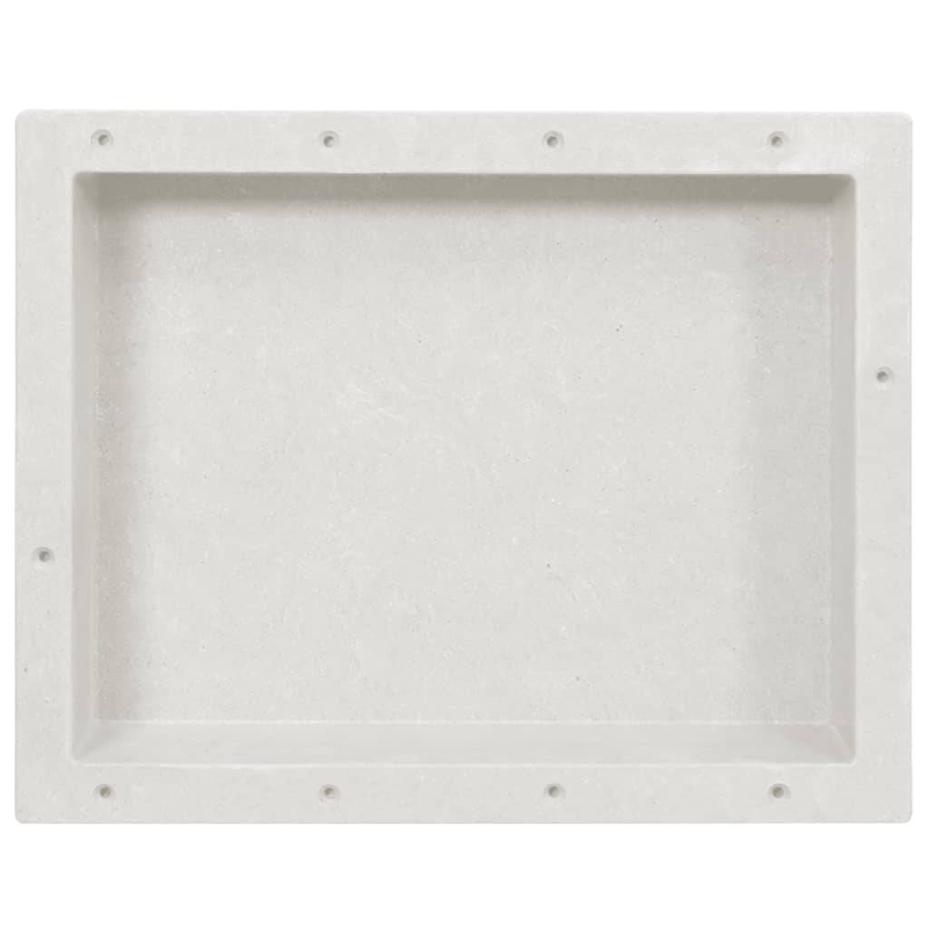 vidaXL Duschnische Mattweiß 41x51x10 cm